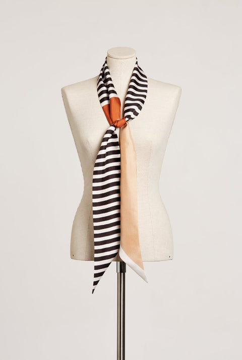 The Med silk scarf / caldera, arena