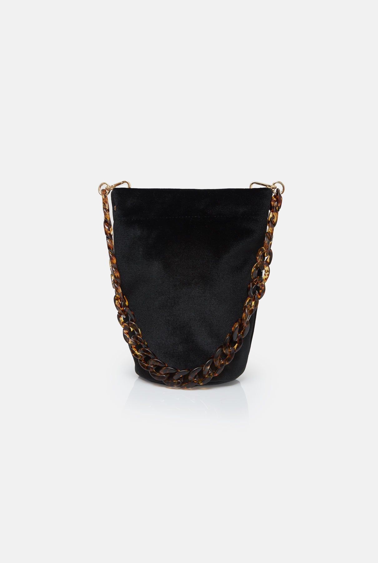 The Mini Cube Bag velvet black