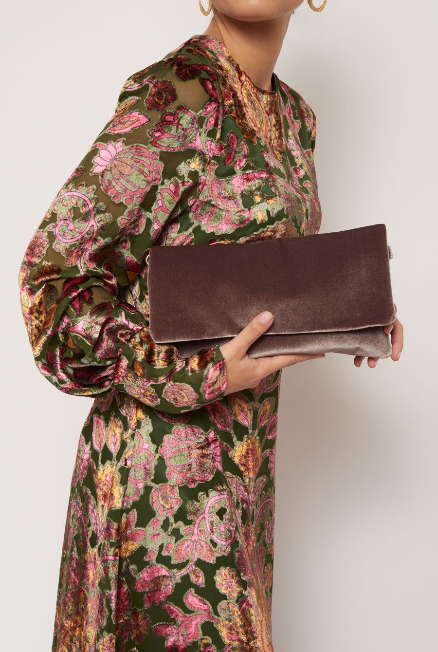 The Sara Bag Velvet topo
