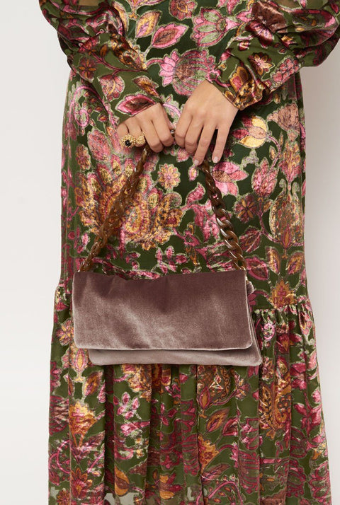 The Sara Bag Velvet topo