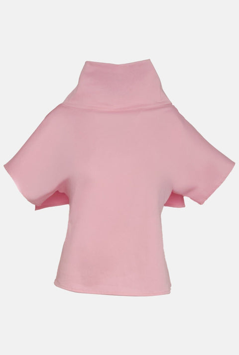 Top cuello y capa - pink