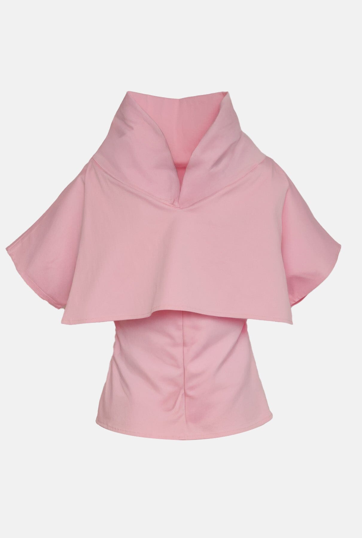 Top cuello y capa - pink
