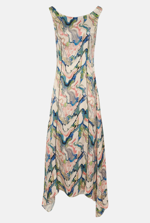 Vestido estampado escote