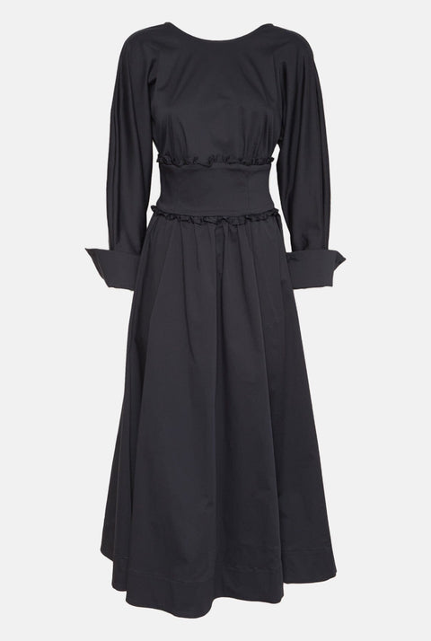 Vestido fajín - azul