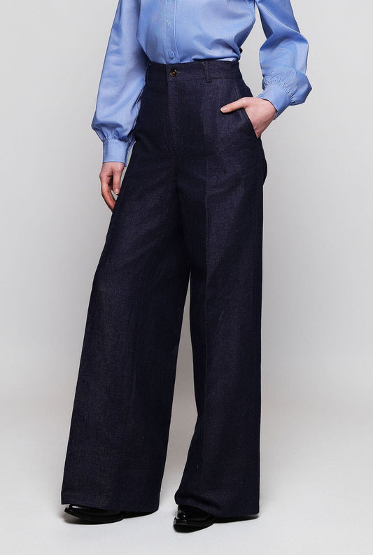 Pantalones vaqueros de pierna ancha