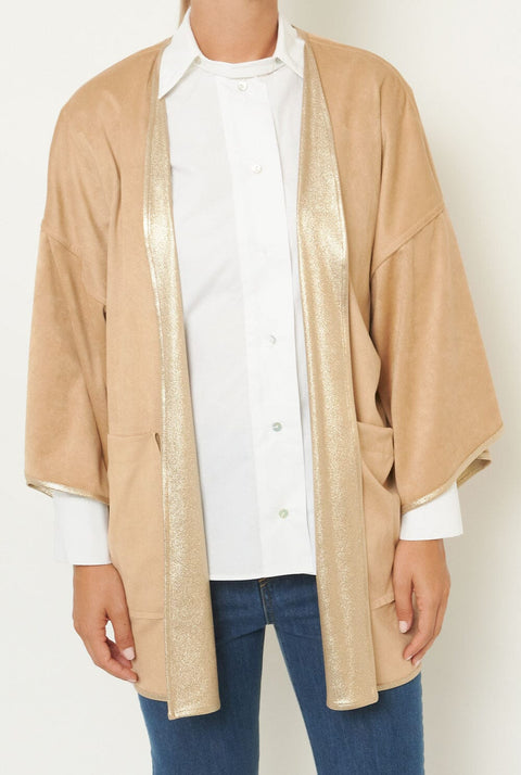 Abrigo Greta Reversible Beige Oro