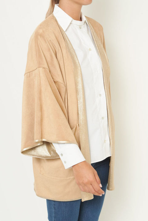 Abrigo Greta Reversible Beige Oro