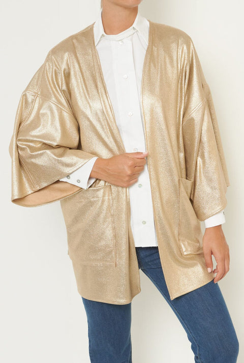 Abrigo Greta Reversible Beige Oro
