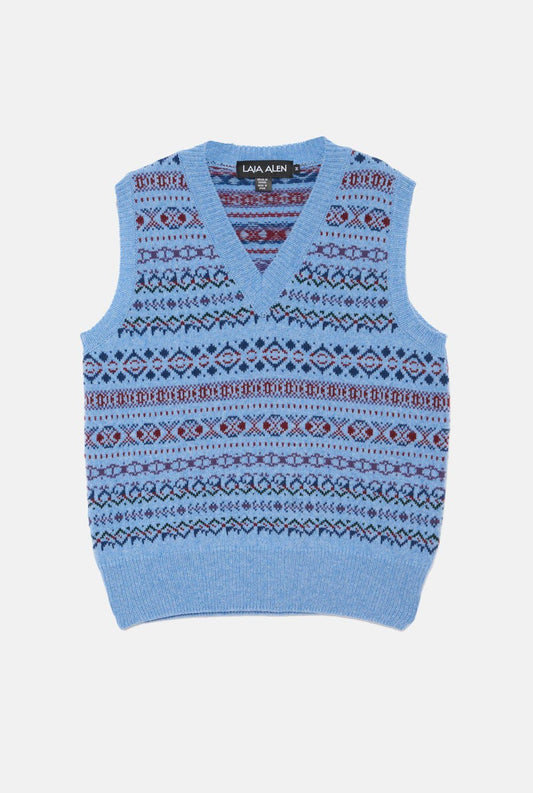 Amy sky blue vest
