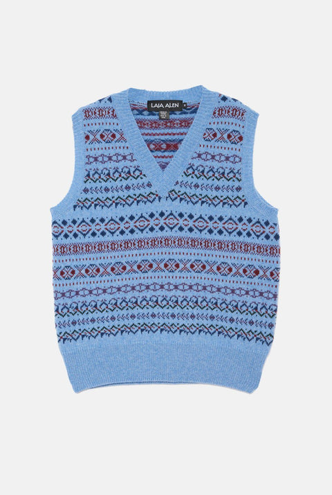 Amy sky blue vest