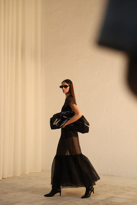 Apron organza dress