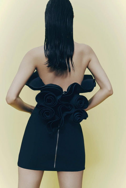 Back bouquet dress
