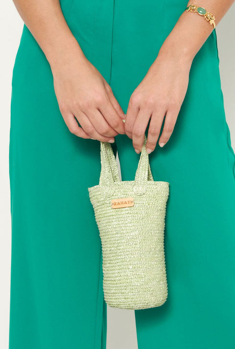 Bolso de mano Baguetin Pistacho