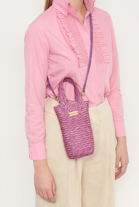 Bolso de mano Baguetin morado