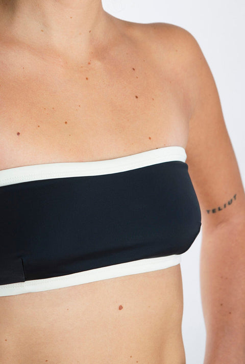 BIKINI TOP BANDEAU ISLA GRIS