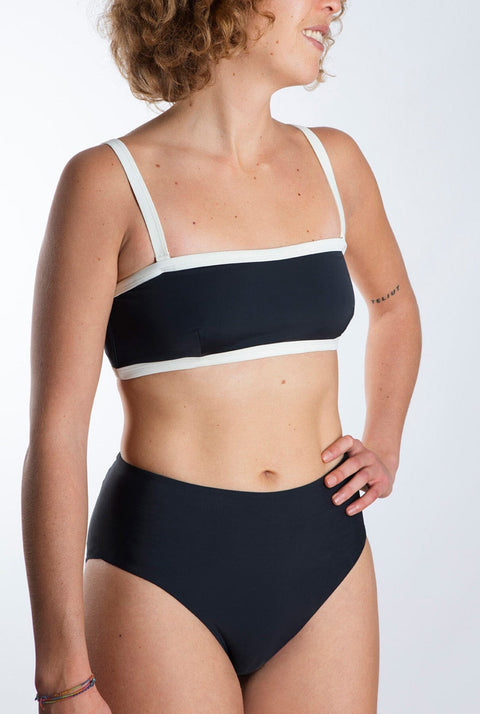 BIKINI TOP BANDEAU ISLA GRIS