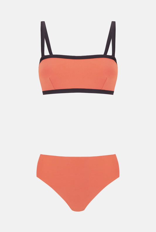 BIKINI TOP BANDEAU ISLA NARANJA