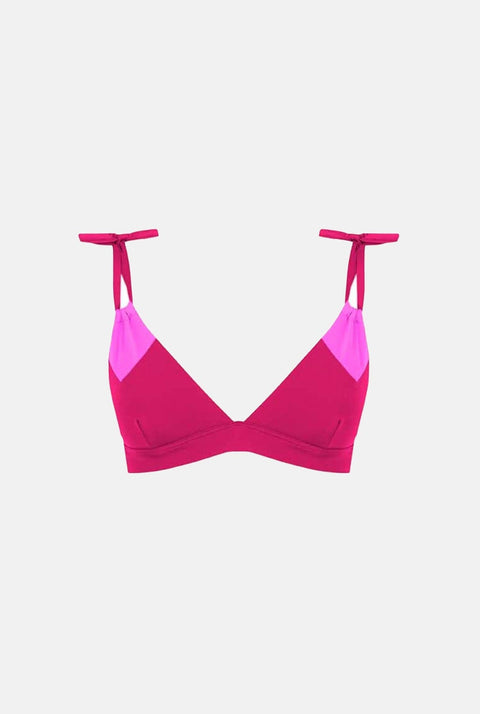 BIKINI TOP ROMBO SALITRE FUCSIA