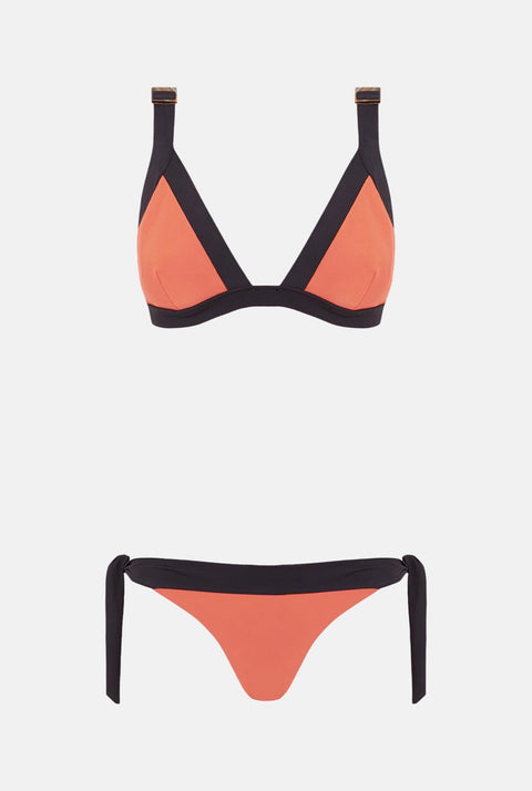 BIKINI TOP TRIANGLE ISLA NARANJA