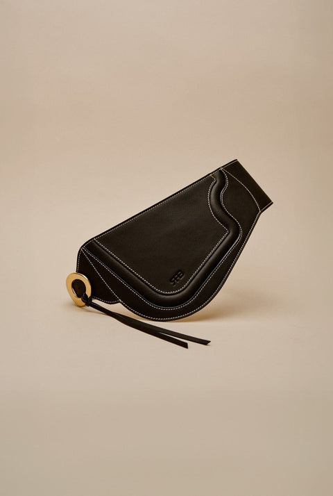 Binomio Black Leather Corset Belt