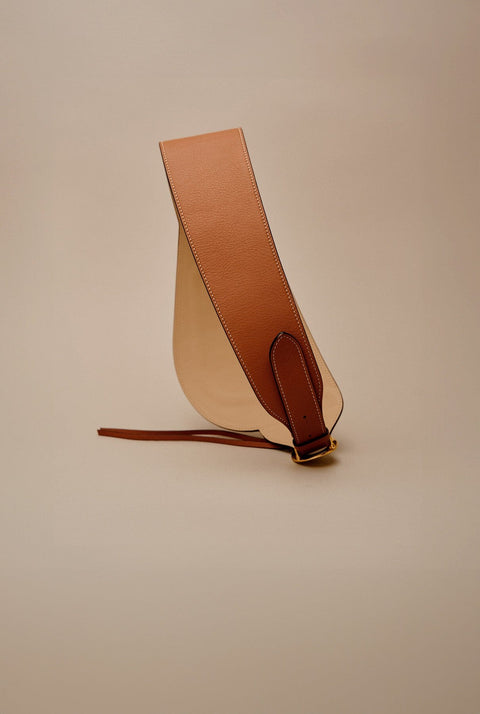 Binomio Light Caramel Leather Corset Belt