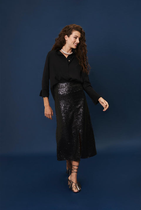 Blusa Charlotte negra