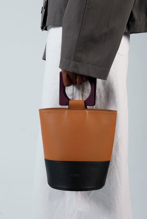 Bolso Barroco Cuoio/Negro