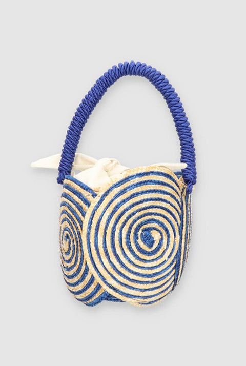 Bolso Yang espiral azul