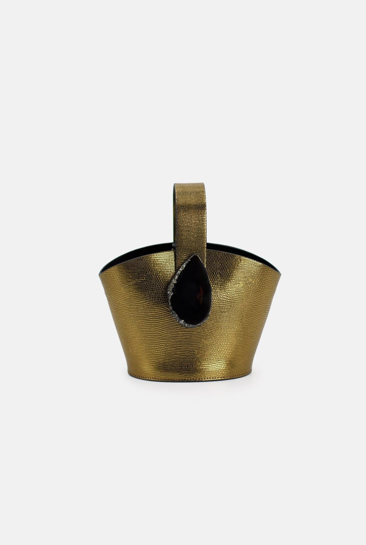 Bolso Zoe Grabado Dorado - Ágata Natural