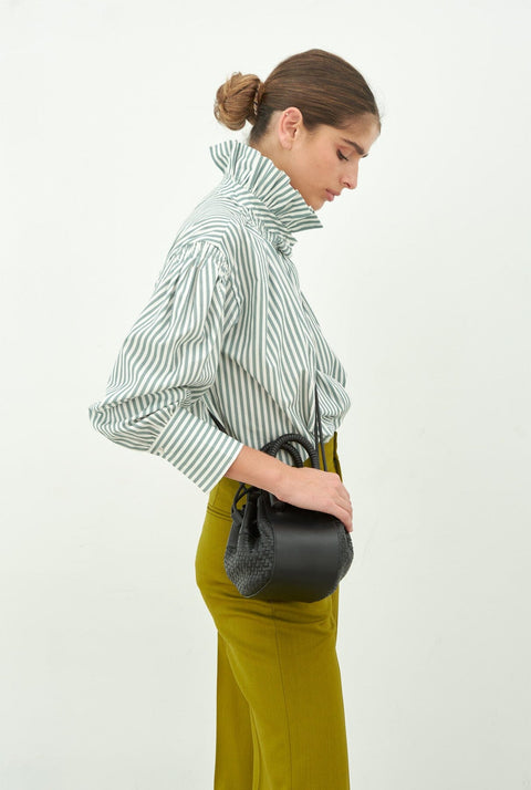Bubble Bag | Black Trenzado