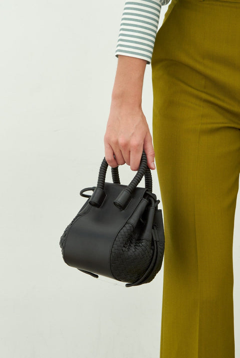 Bubble Bag | Black Trenzado