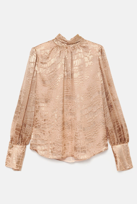 Camisa lazada dorada