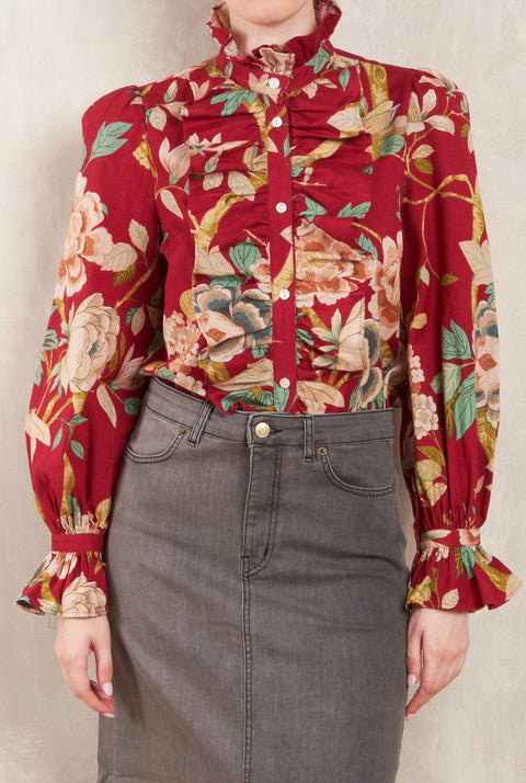 CAMISA VOLANTES FLORES