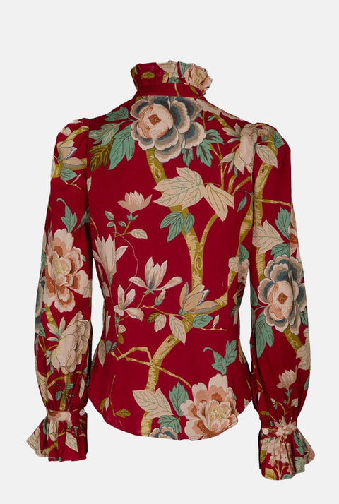 CAMISA VOLANTES FLORES