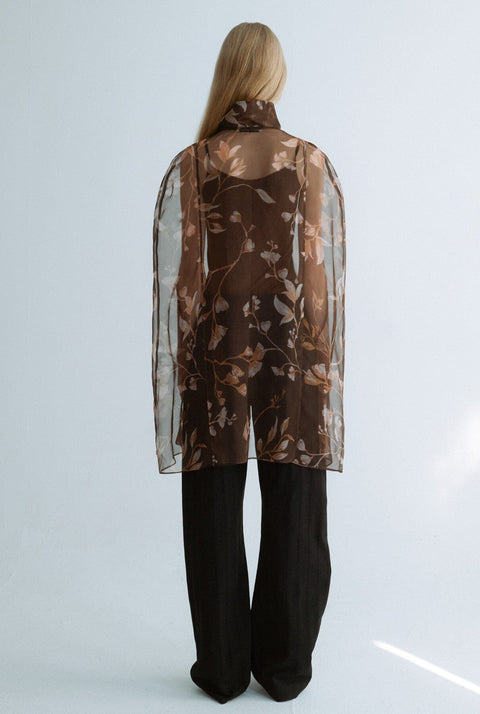 Capa organza estampada