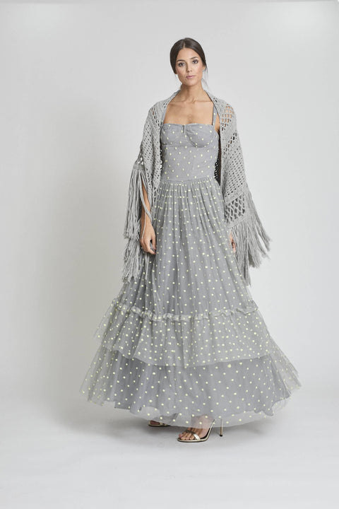 CHAL DE ALPACA GRIS
