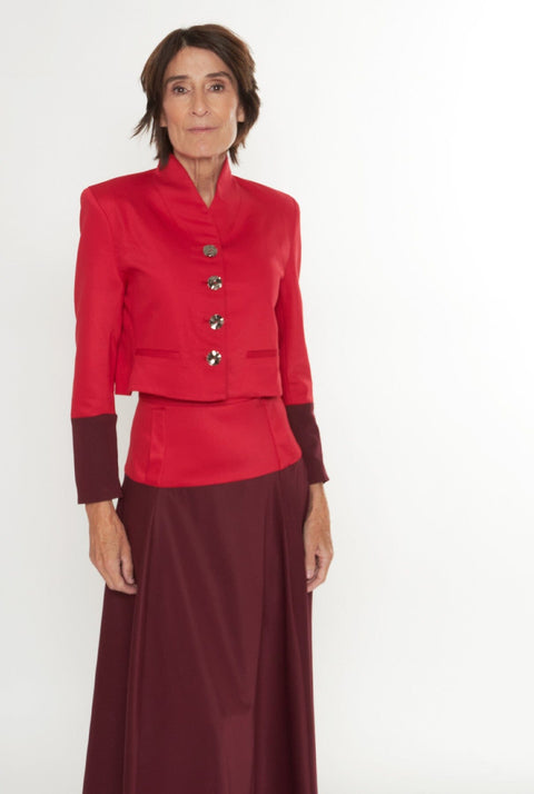 Chaqueta Carmen Rojo- Burdeos