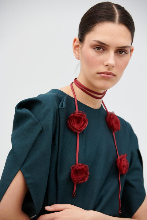 COLLAR ARTESANAL ROJO