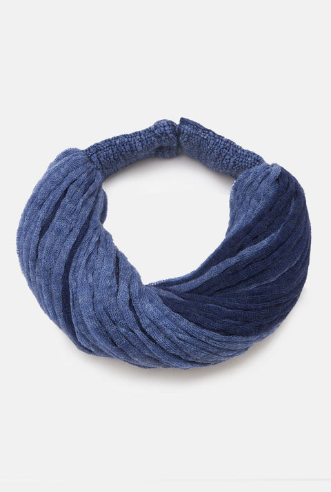 Collar Lana Bicolor azul vaquero y azul marino