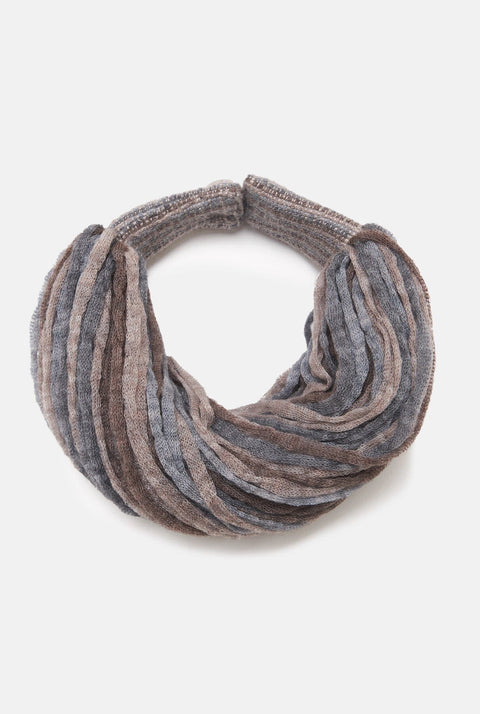 Collar Lana Multi topo marrón 2 grises