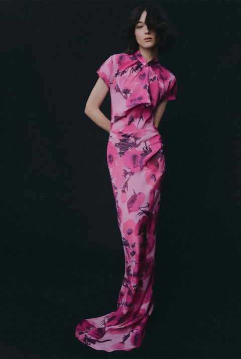 DRAPED TWISTED DRESS PRE-ORDER