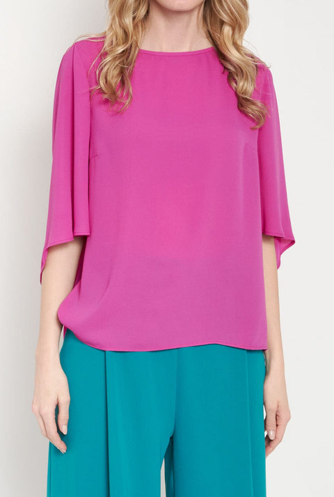 Eboli top fuchsia