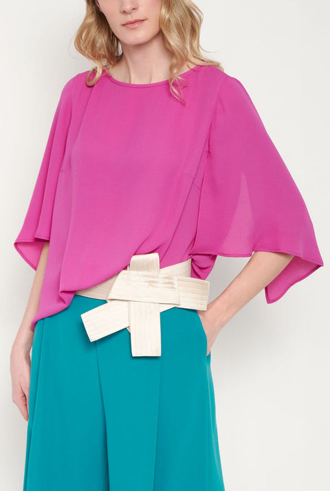 Eboli top fuchsia