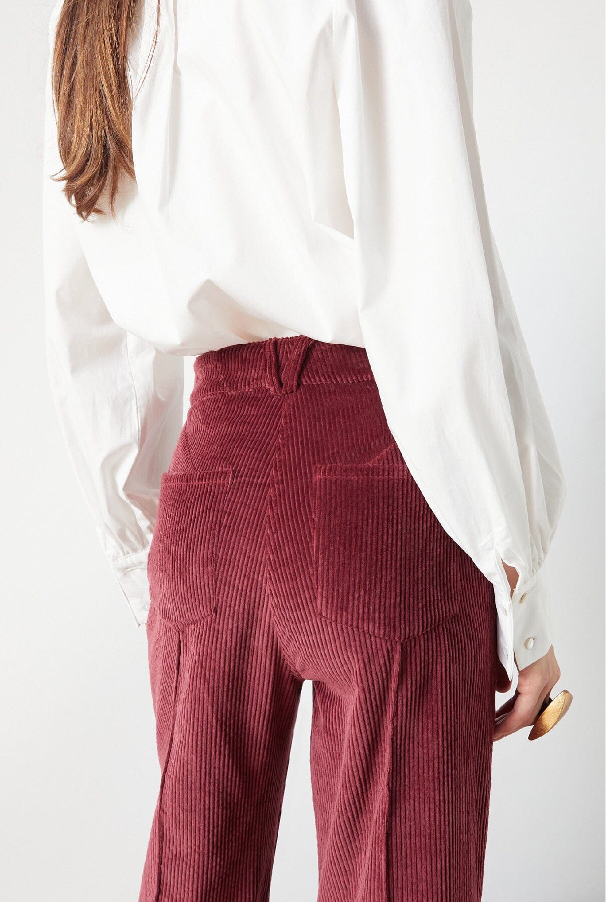 Elvis Pants Maroon Corduroy