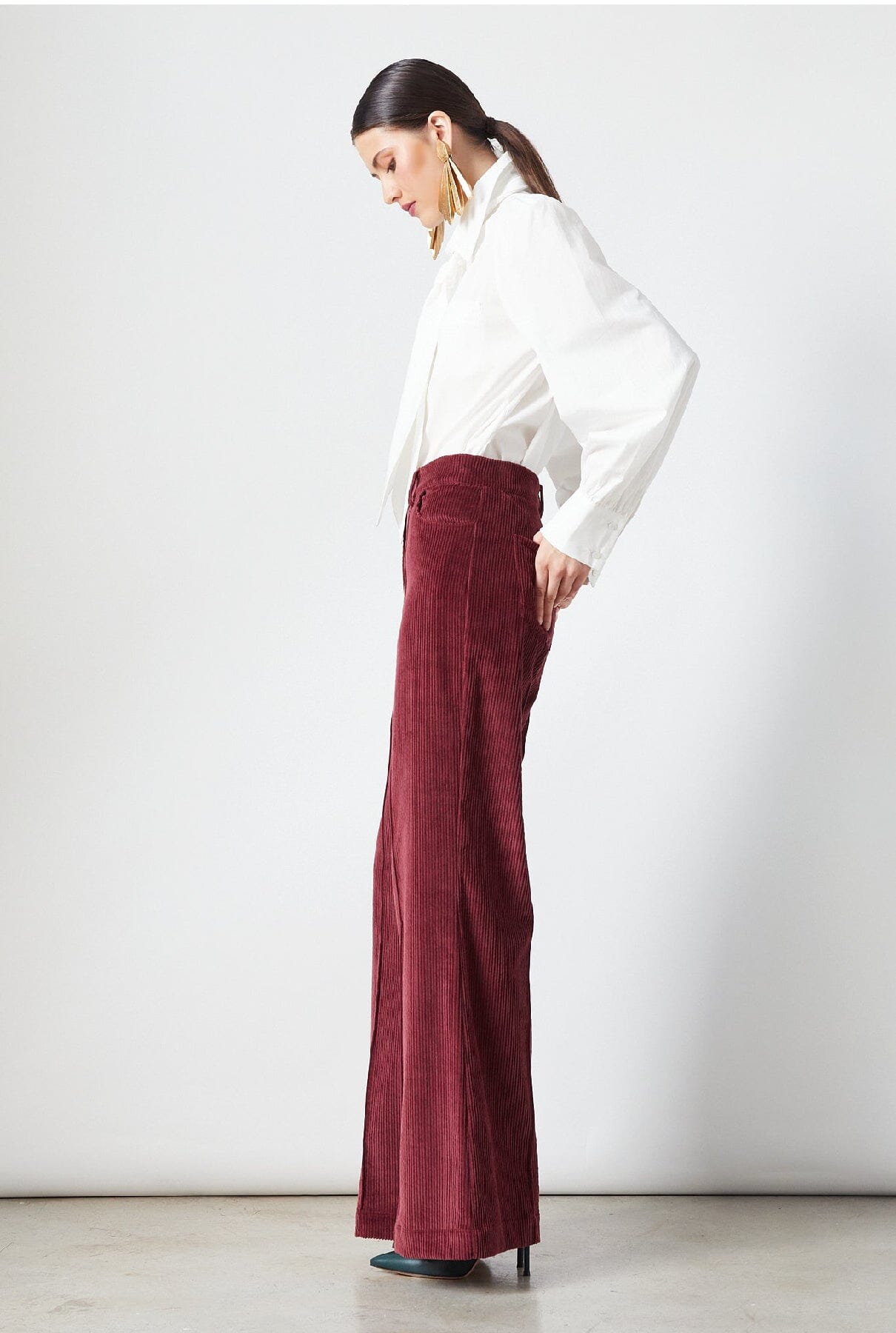 Elvis Pants Maroon Corduroy