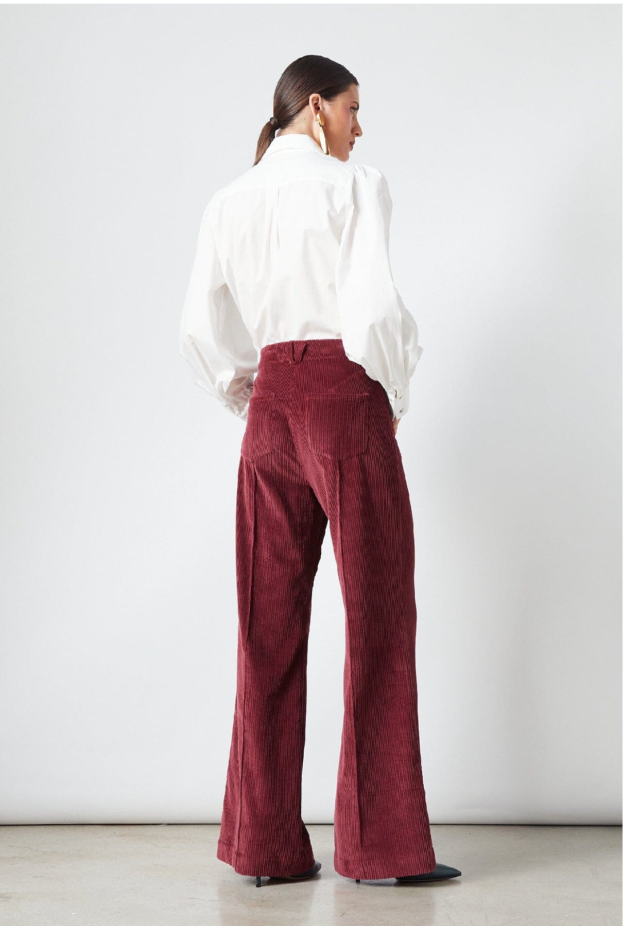 Elvis Pants Maroon Corduroy