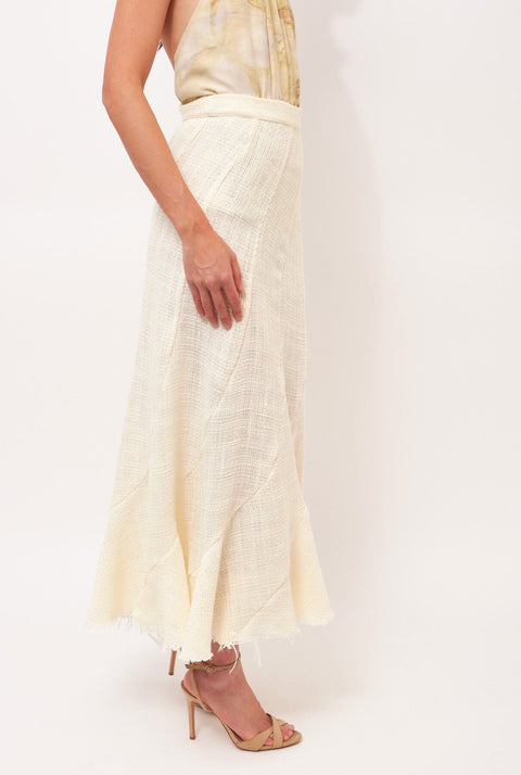 FALDA POIRET ECRU