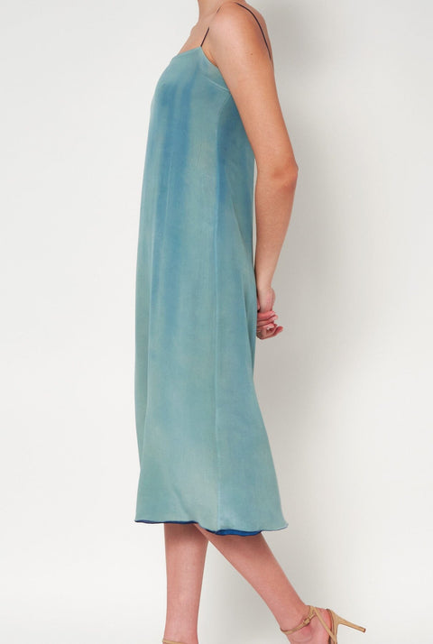 Flor Reversible Midi Blue
