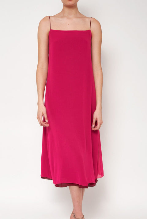 Flor Reversible Midi Burgundy/Fucsia