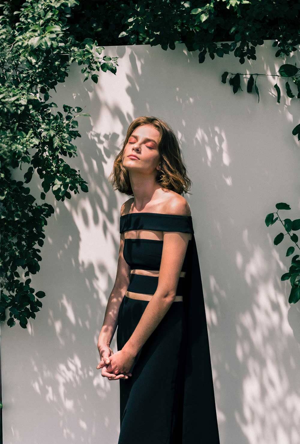 Fría black dress + cape